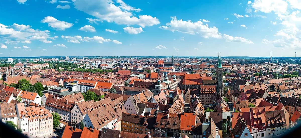 Stadtansicht von Nürnberg